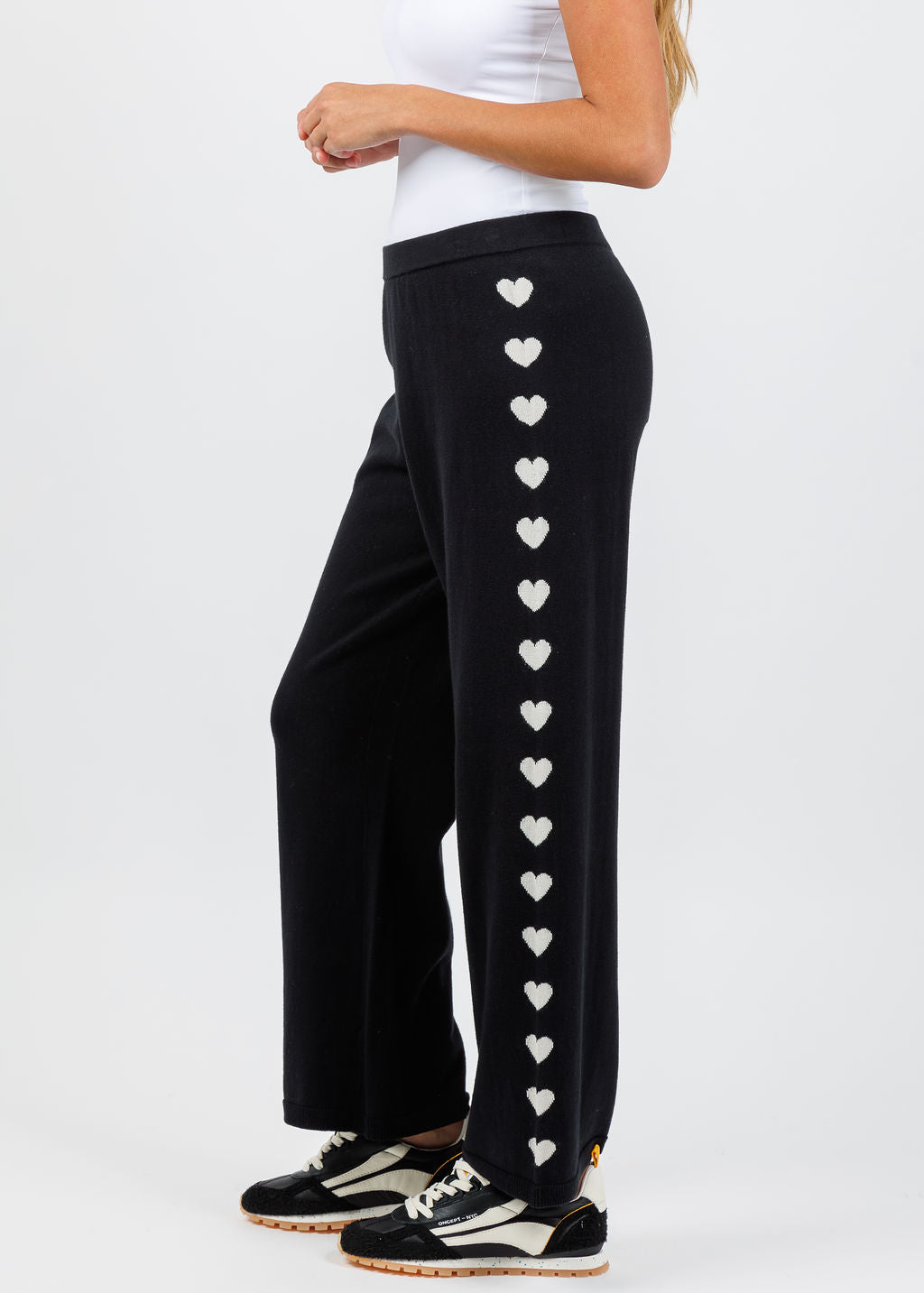 Lisa Todd Love Track Pants in Black available at Barbara Katz