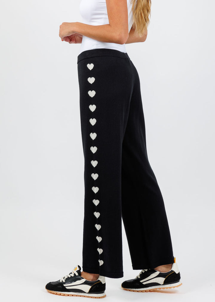 Lisa Todd Love Track Pants in Black available at Barbara Katz