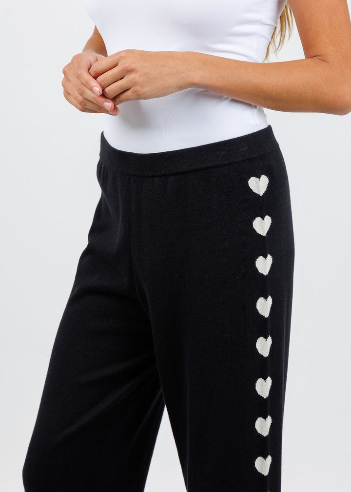 Lisa Todd Love Track Pants in Black available at Barbara Katz