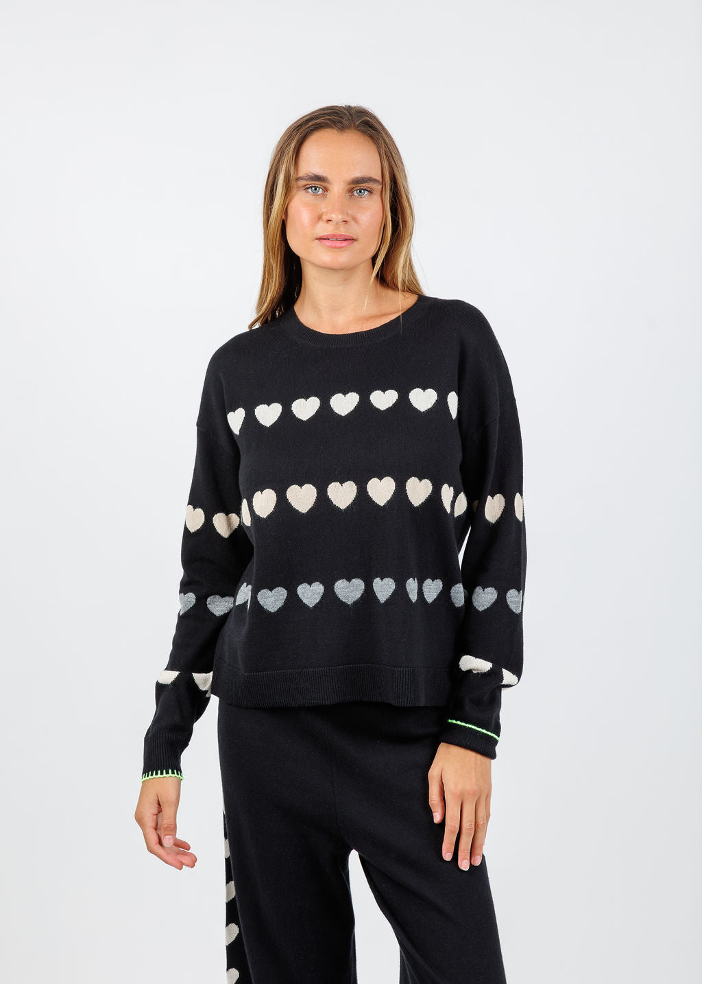 Lisa Todd Love Track Sweater in Black available at Barbara Katz