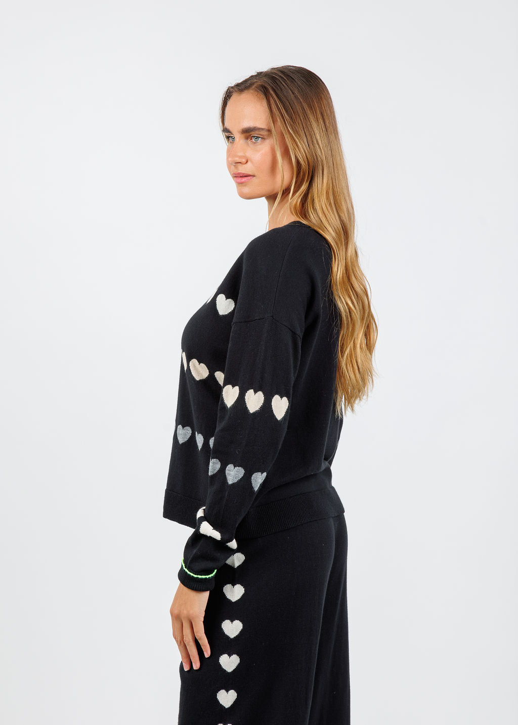 Lisa Todd Love Track Sweater in Black available at Barbara Katz