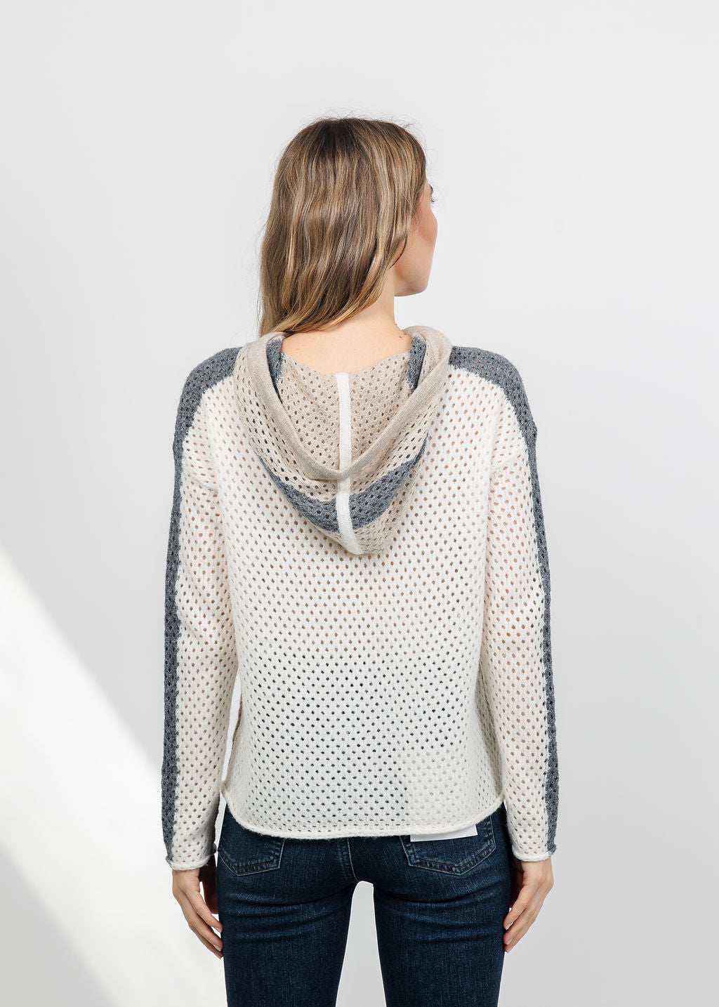 Lisa Todd Pop Hoodie in Oat/Ivory available at Barbara Katz