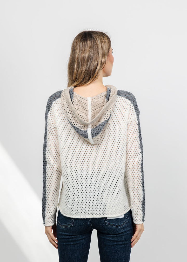 Lisa Todd Pop Hoodie in Oat/Ivory available at Barbara Katz
