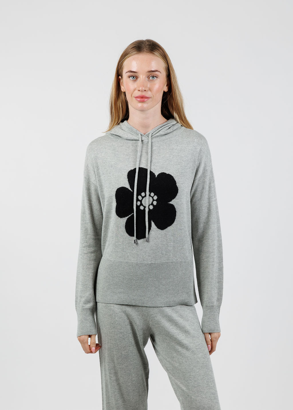 Lisa Todd Poppy Hoodie in Fog available at Barbara Katz