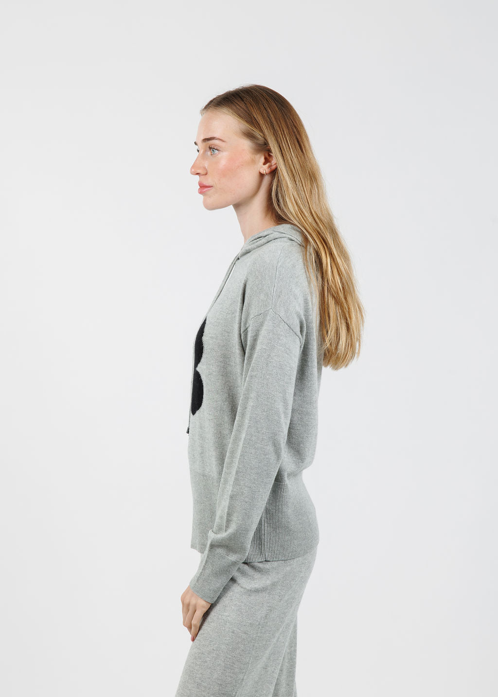 Lisa Todd Poppy Hoodie in Fog available at Barbara Katz