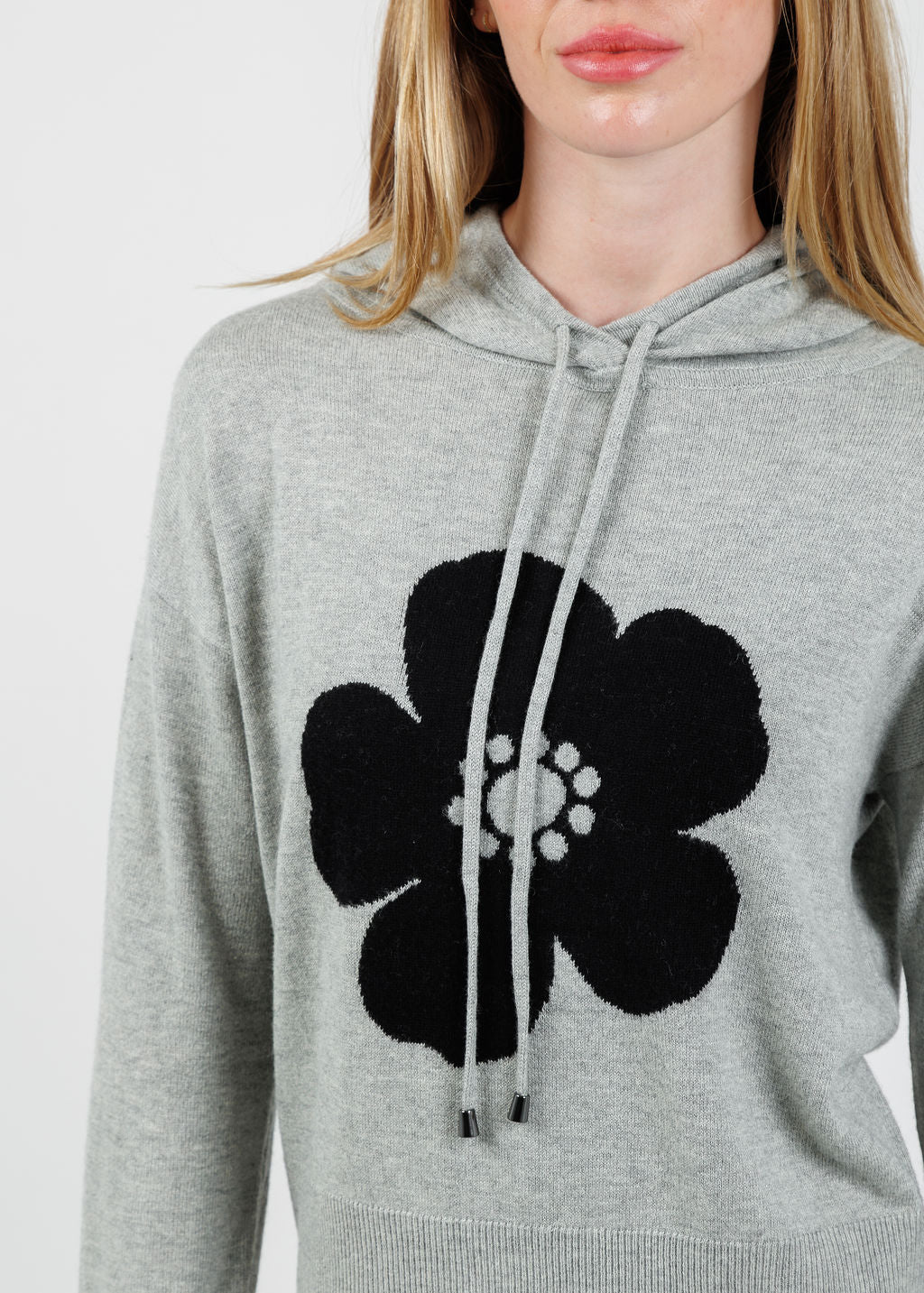 Lisa Todd Poppy Hoodie in Fog available at Barbara Katz