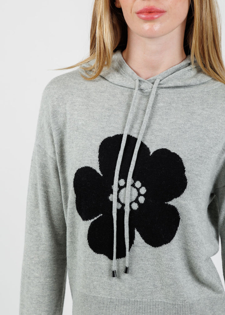 Lisa Todd Poppy Hoodie in Fog available at Barbara Katz