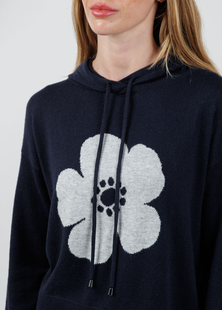 Lisa Todd Poppy Hoodie in Midnight available at Barbara Katz