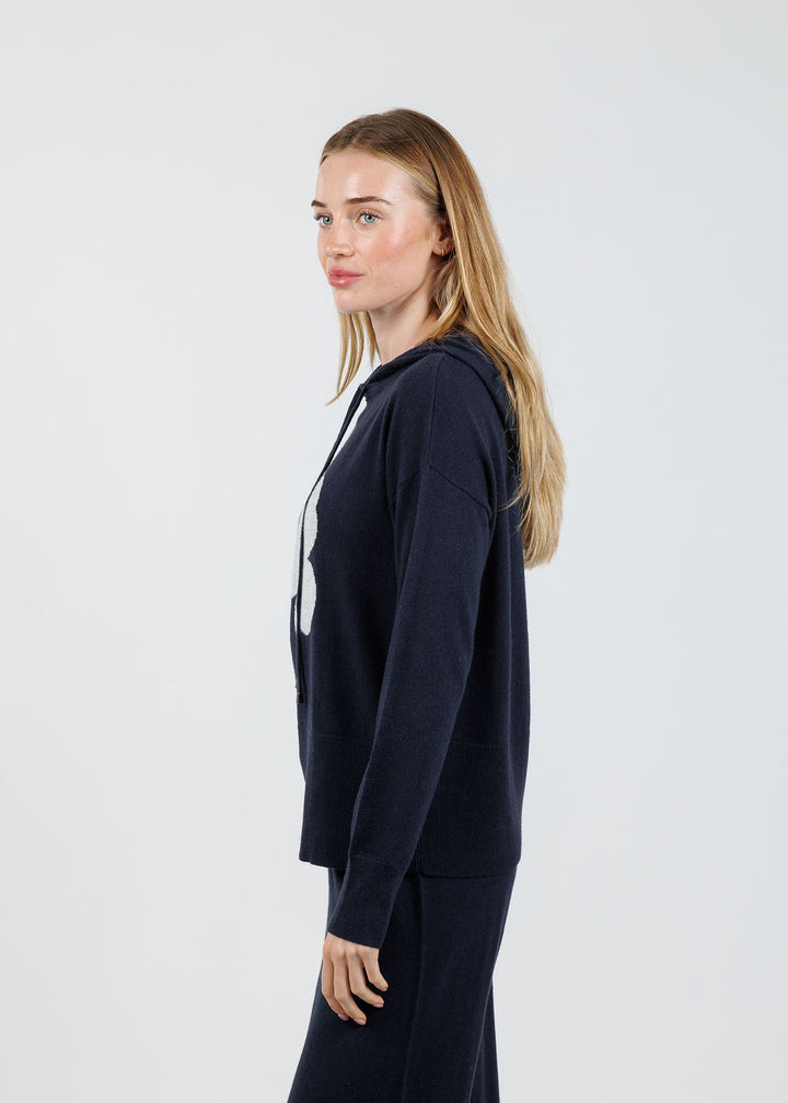 Lisa Todd Poppy Hoodie in Midnight available at Barbara Katz