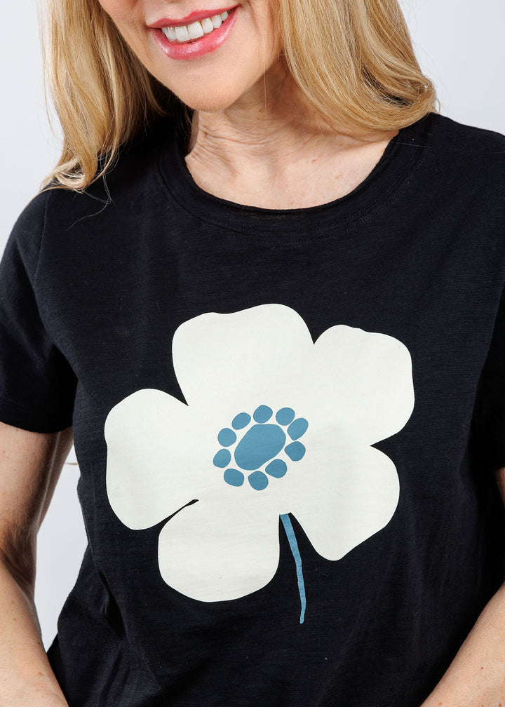Lisa Todd Posy Posse Tee in Black available at Barbara Katz