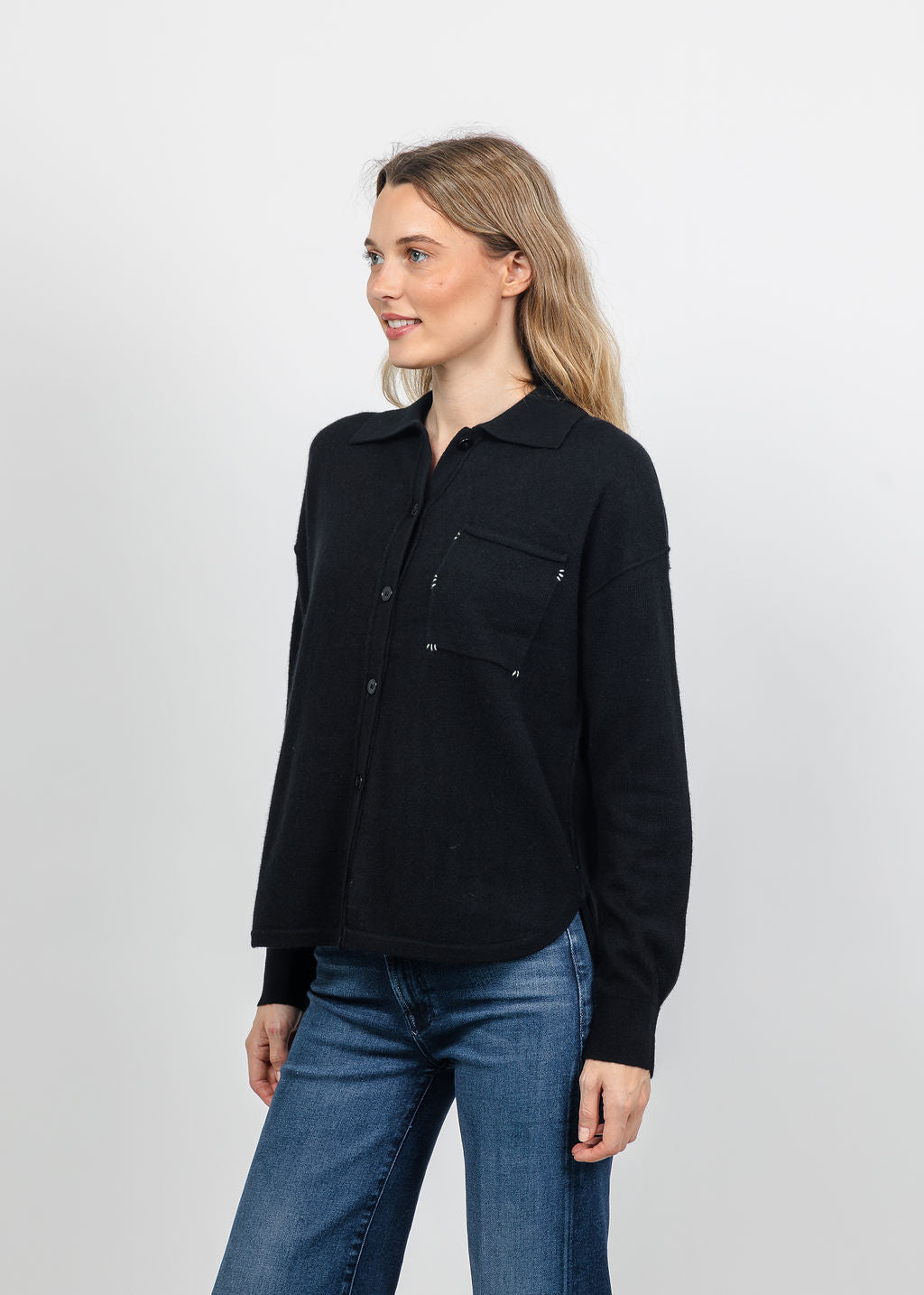 Lisa Todd The Big Shirt in Onyx available at Barbara Katz