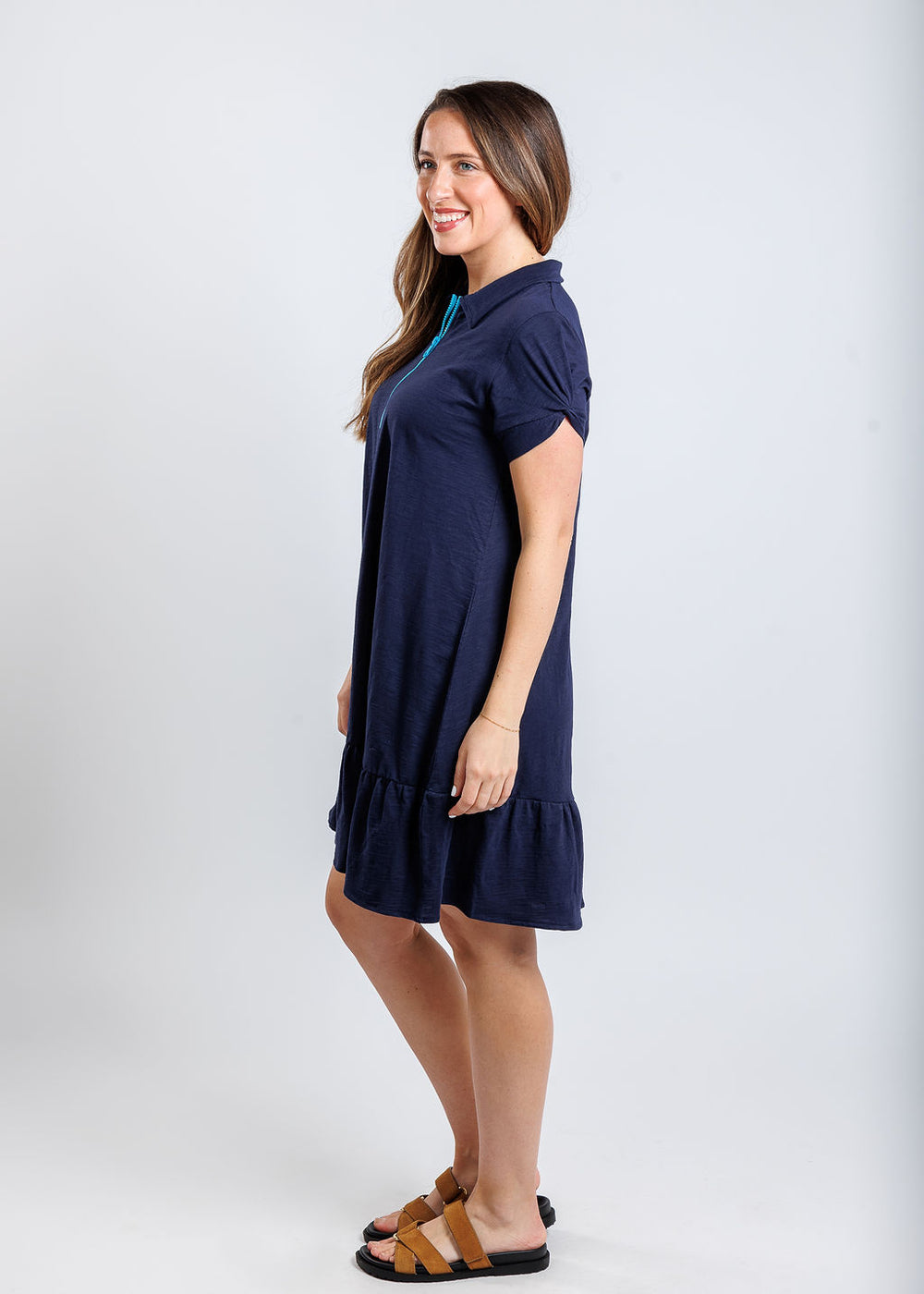 Lisa Todd Courtside Dress in Navy available at Barbara Katz