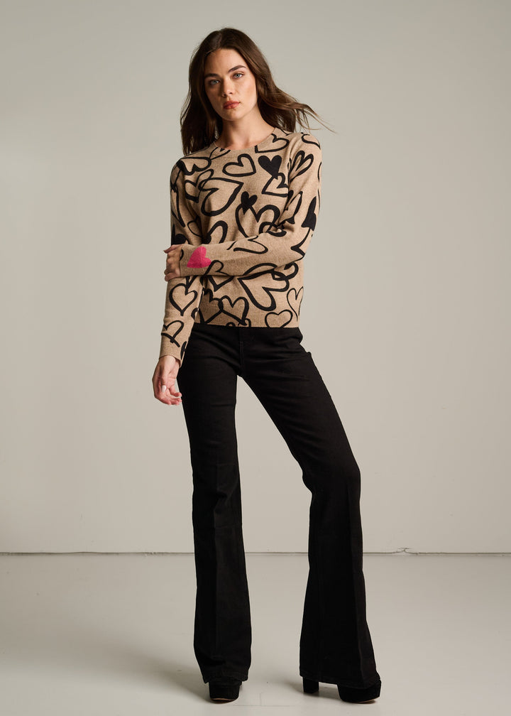 Lisa Todd Crazy Love Sweater in Biscuit available at Barbara Katz