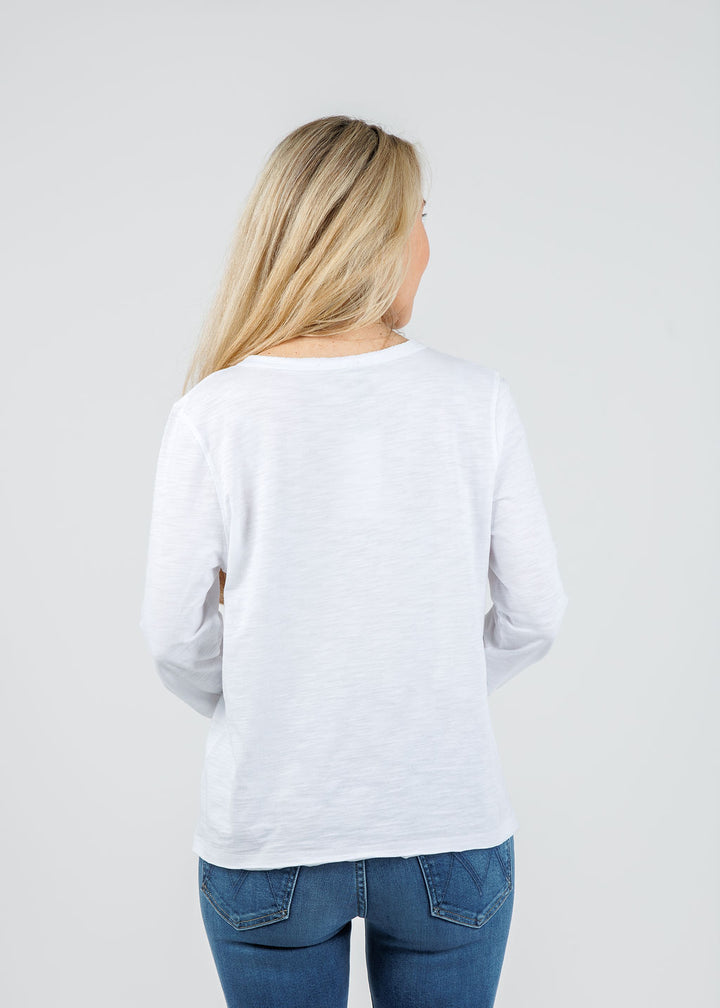 Lisa Todd XO Tee in White available at Barbara Katz