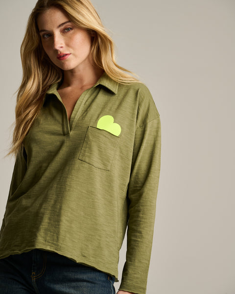 Lisa Todd Pocket Love Sweater - Moss