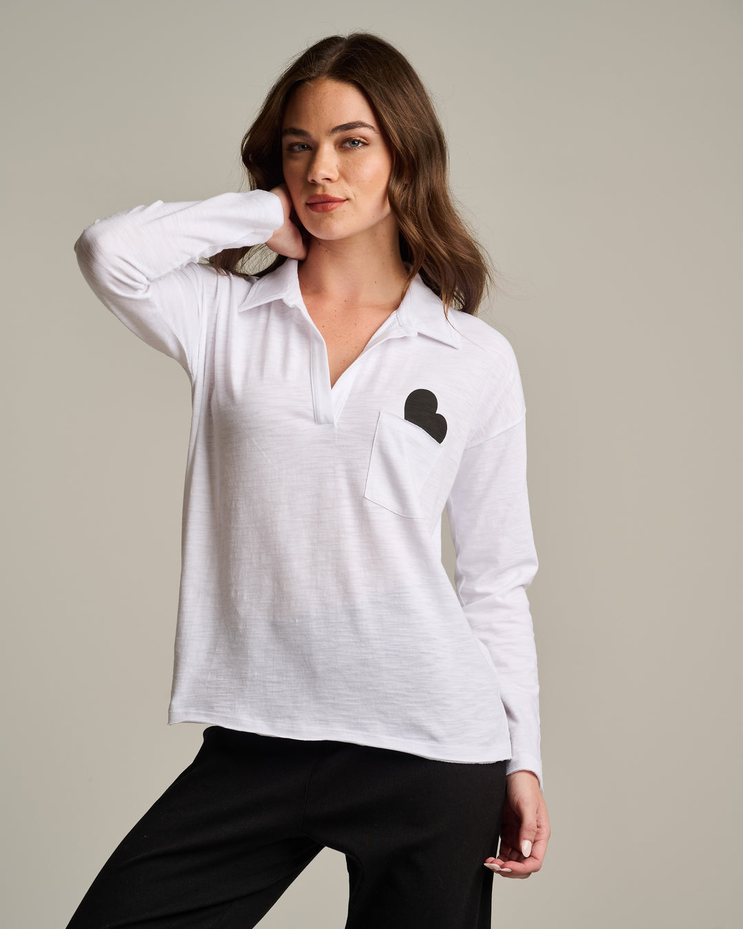 Lisa Todd Pocket Love Sweater in White available at Barbara Katz