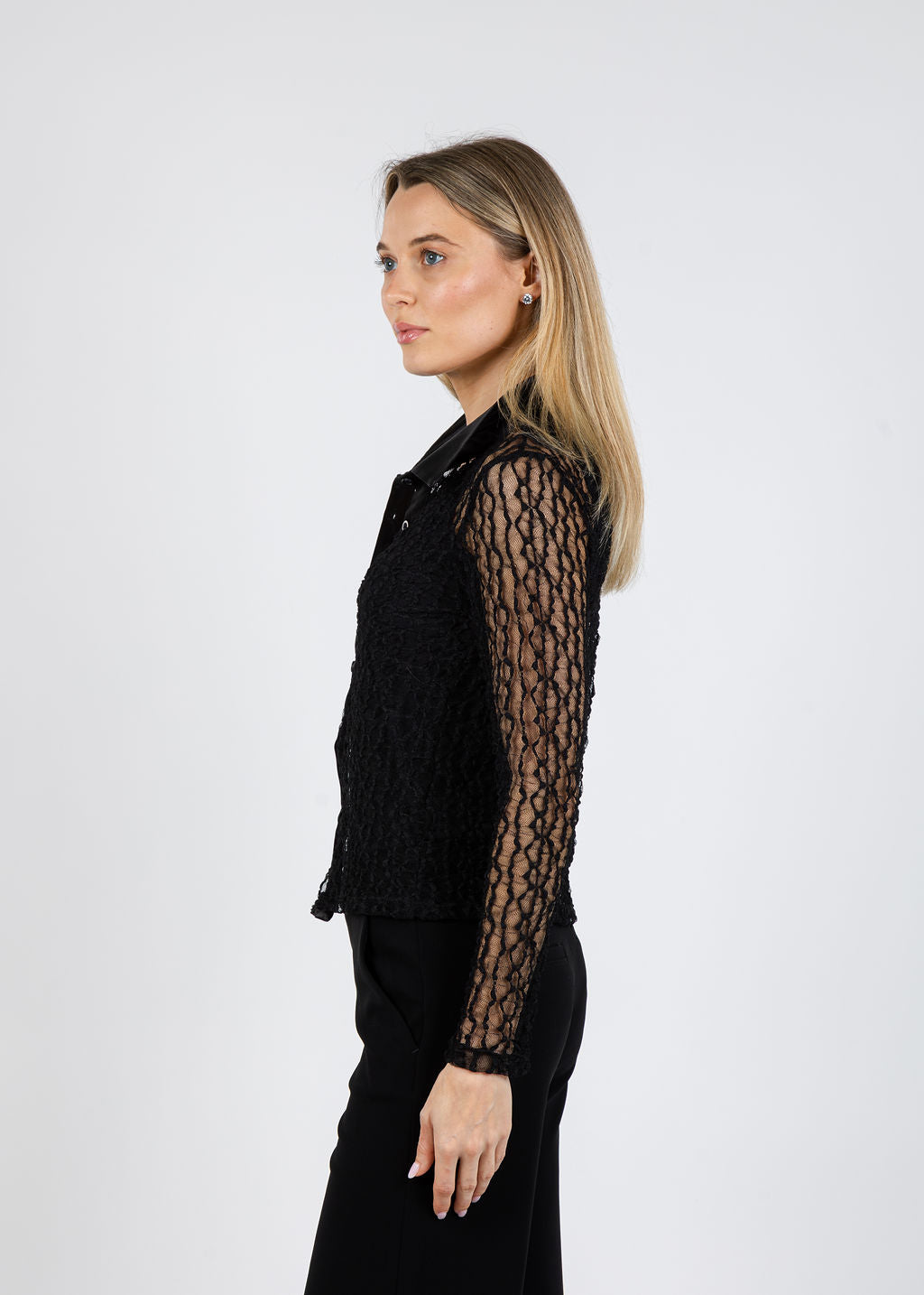Lola & Sophie Kate Novelty Top in Black available at Barbara Katz