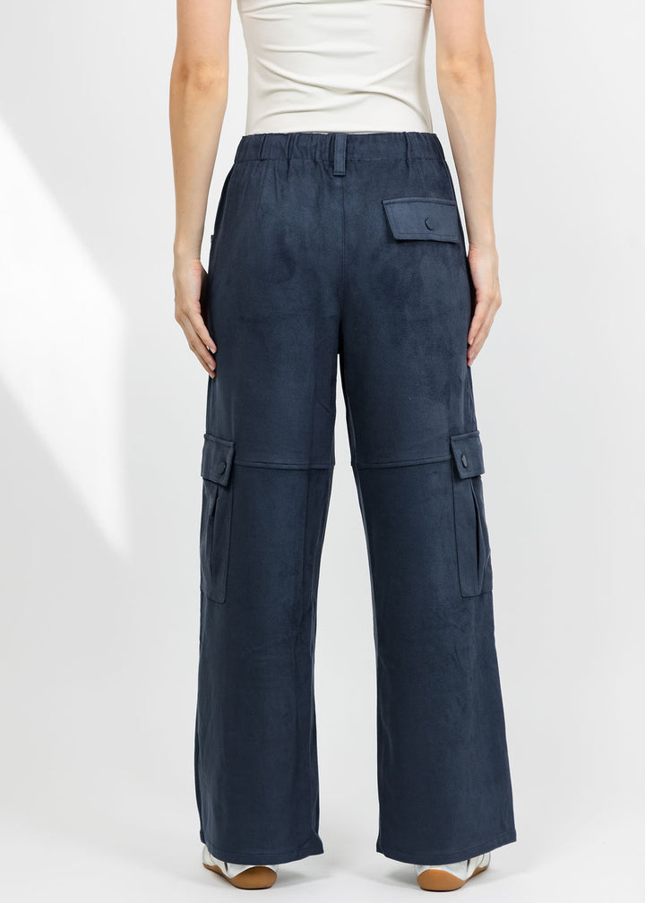 Lola &amp; Sophie The Scout Suede Pant - Night Watch available at Barbara Katz
