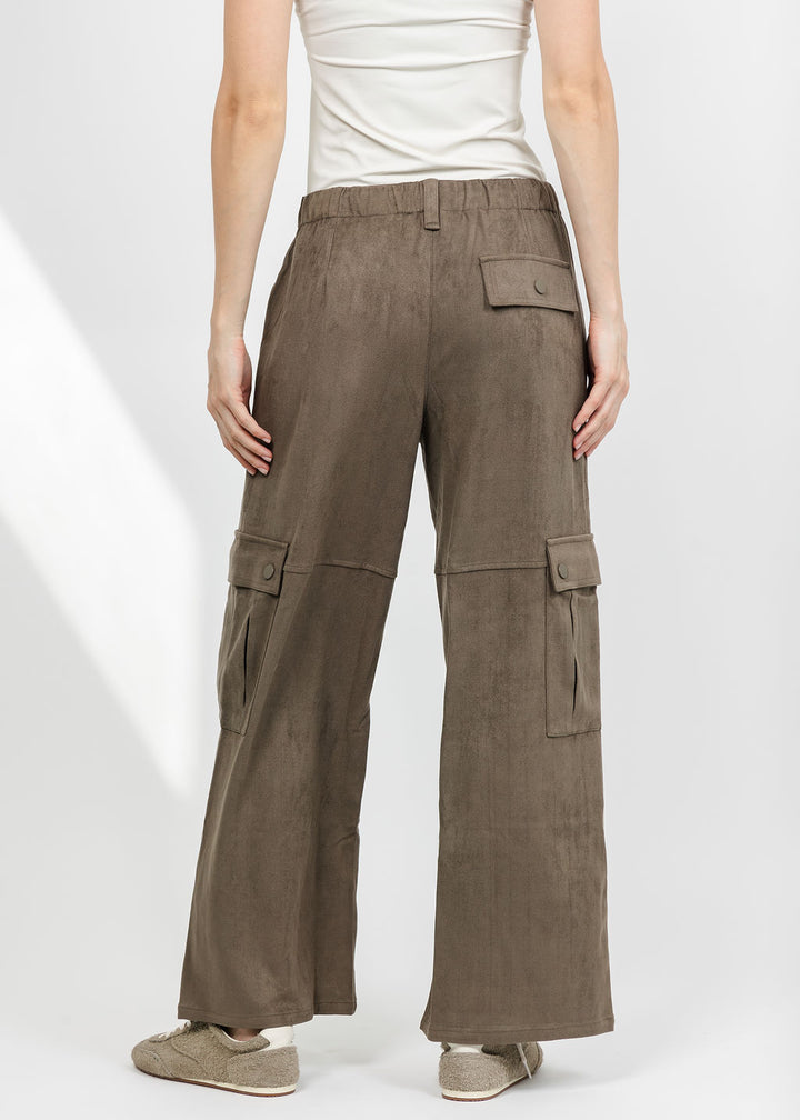Lola &amp; Sophie The Scout Suede Pant - Olive available at Barbara Katz