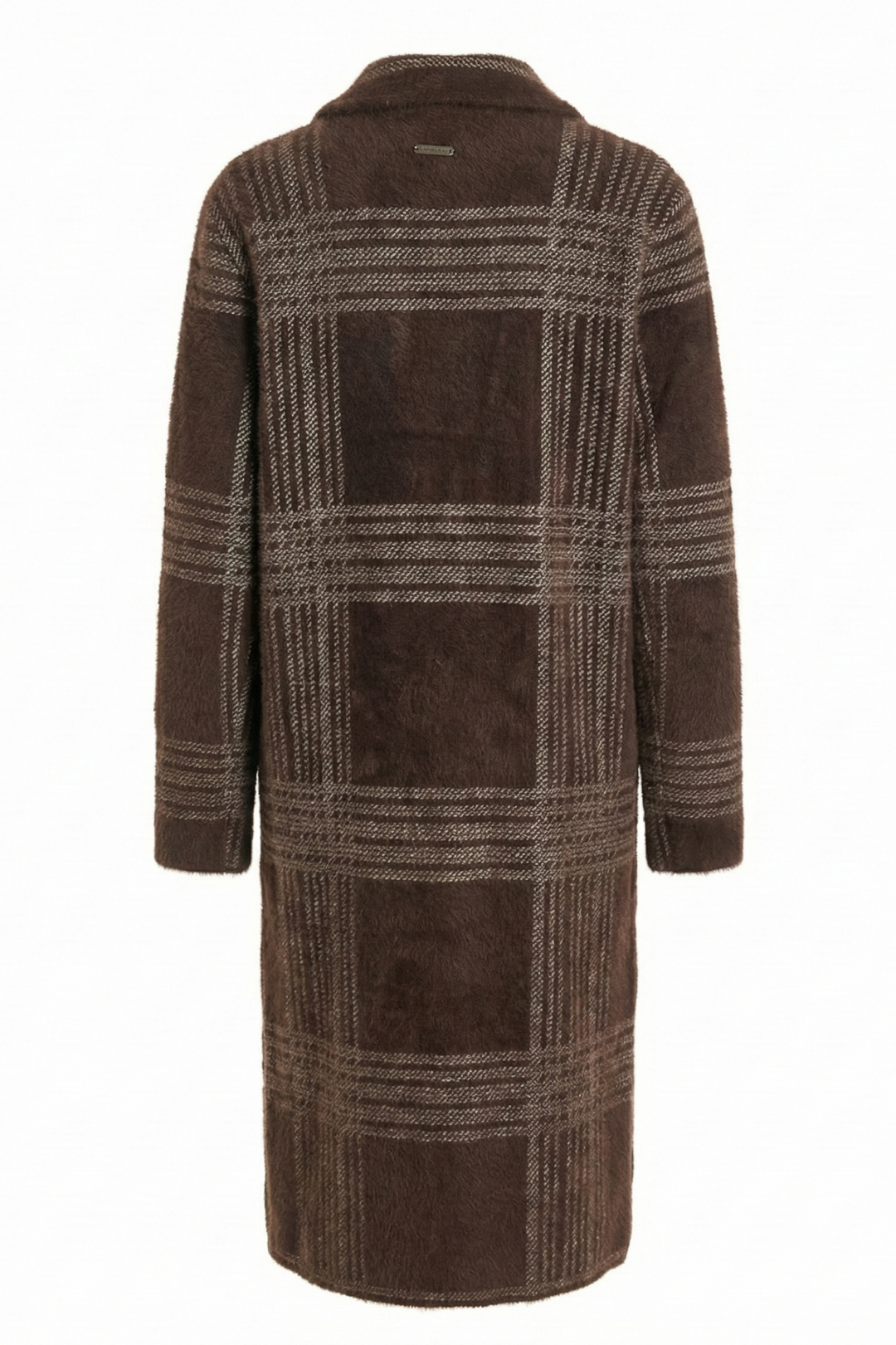 Adroit Atelier Lorie Single Breasted Knit Coat in Chocolate available at Barbara Katz