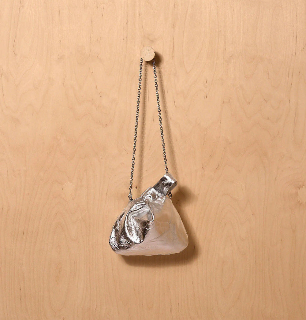Daniella Lehavi Luna Crossbody Bag in Silver available at Barbara Katz