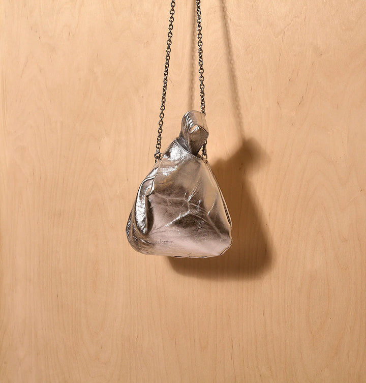 Daniella Lehavi Luna Crossbody Bag in Silver available at Barbara Katz