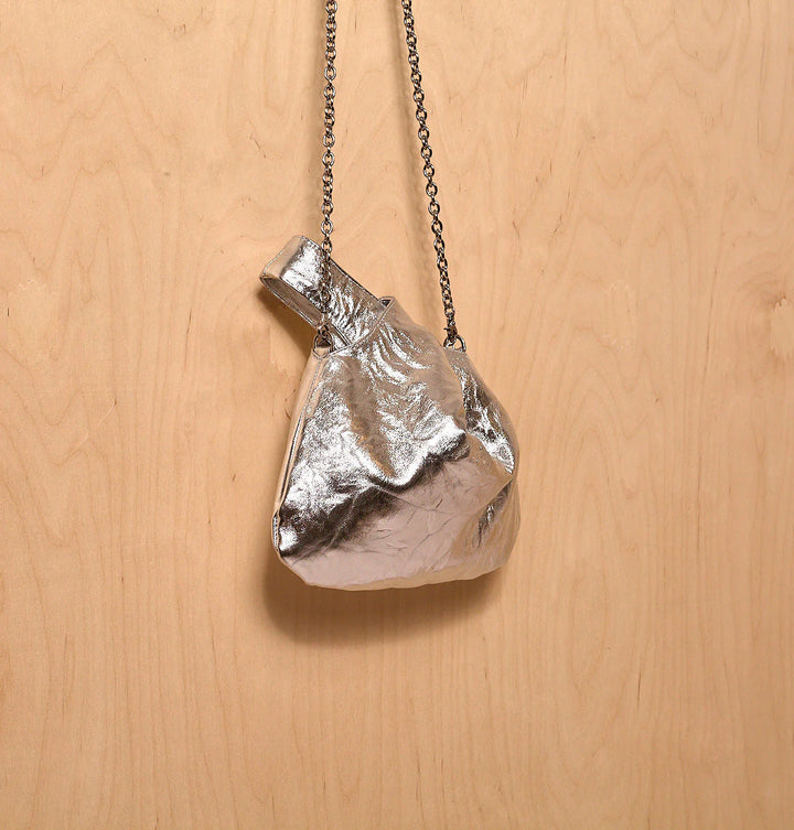 Daniella Lehavi Luna Crossbody Bag in Silver available at Barbara Katz