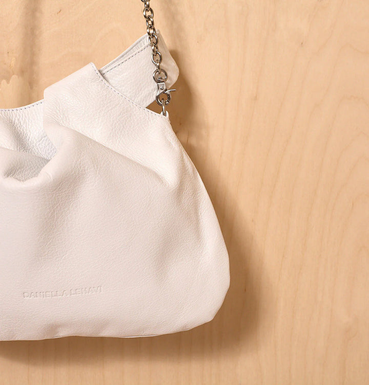 Daniella Lehavi Luna Crossbody Bag in White available at Barbara Katz