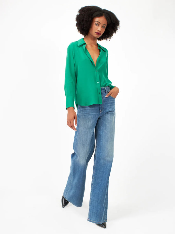 Equipment Silk Leona Shirt - Lush Meadow