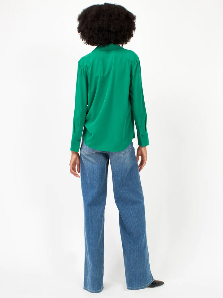 Equipment Silk Leona Shirt - Lush Meadow