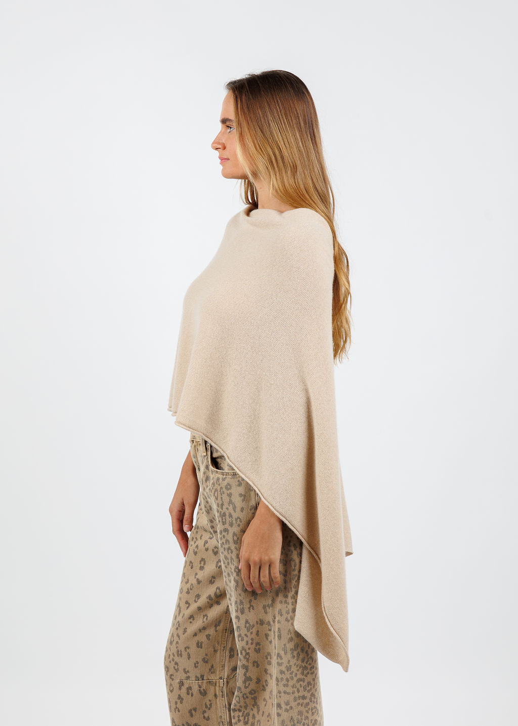 BK Lydia Lurex Topper in Chai/Gold available at Barbara Katz
