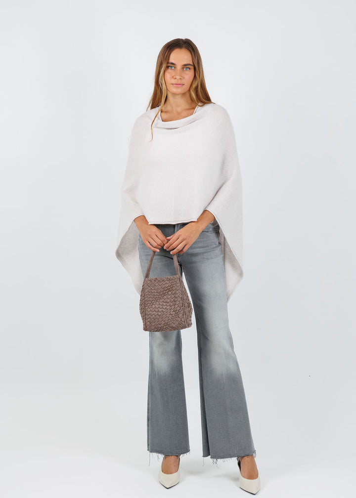 BK Lydia Lurex Topper in Champagne/Silver available at Barbara Katz