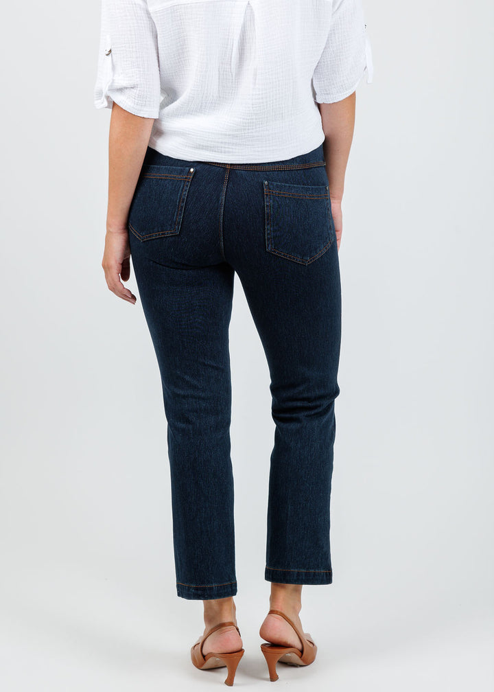 Lysse Ankle Denim Baby Bootcut Pants - Indigo