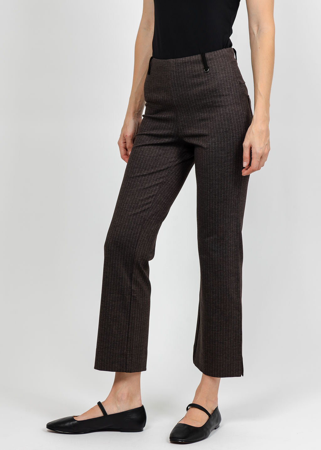 Lysse Baby Boot Ankle Pant - Hairline Stripe available at Barbara Katz