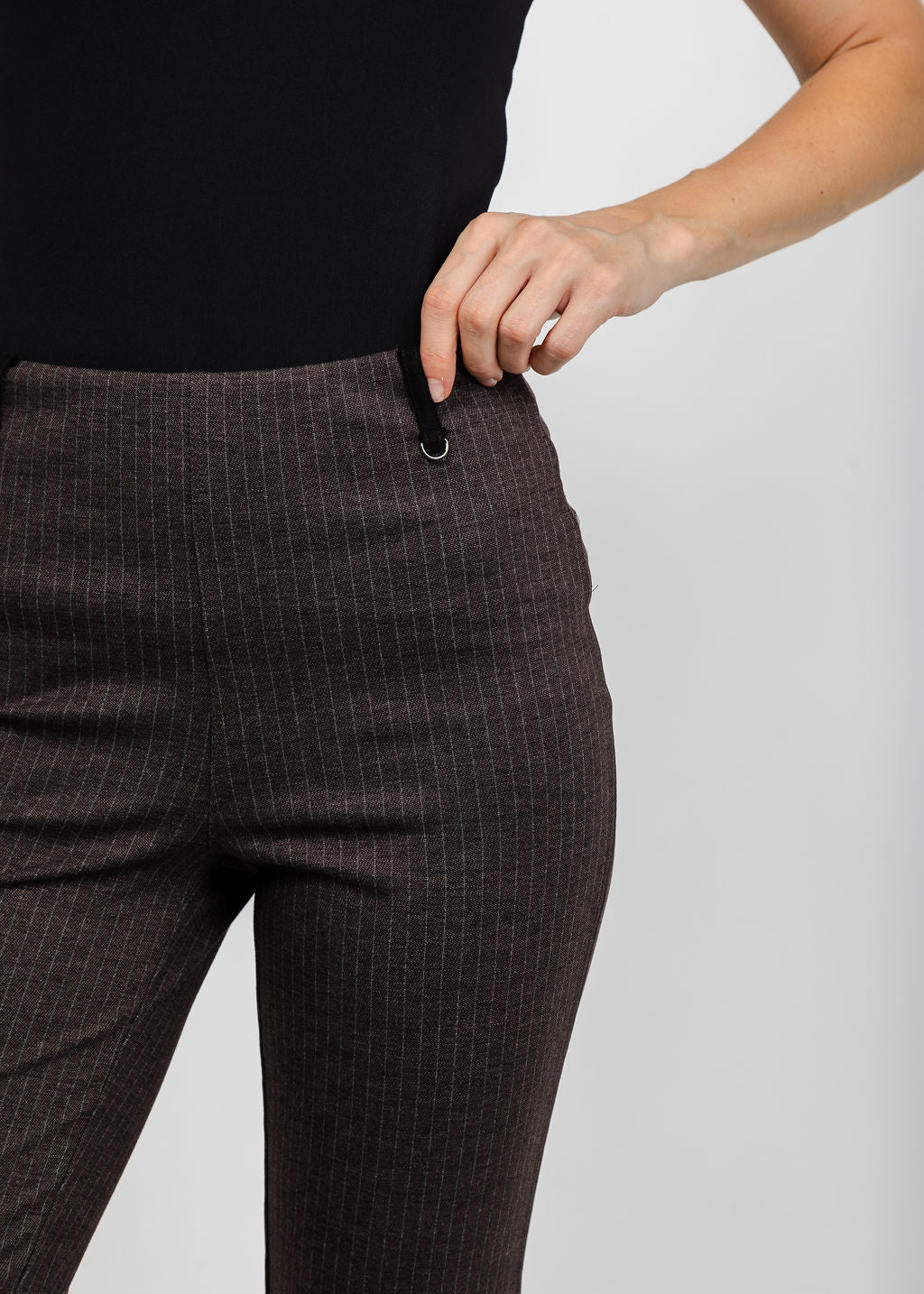 Lysse Baby Boot Ankle Pant - Hairline Stripe available at Barbara Katz