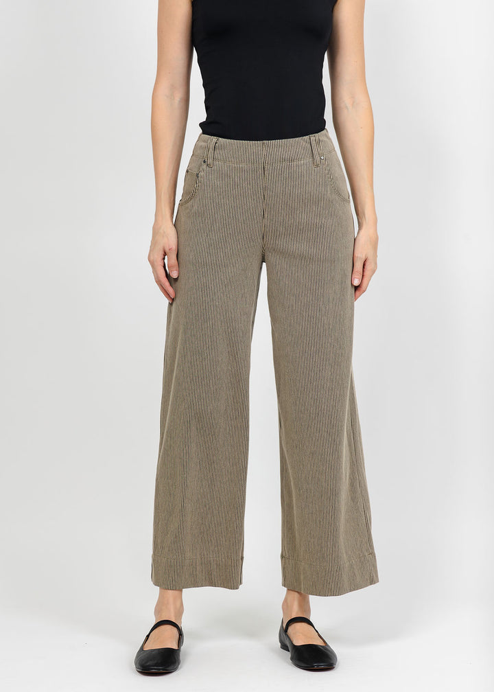 Lysse Clarke Wide Leg Denim - Everwood Sheen Line available at Barbara Katz