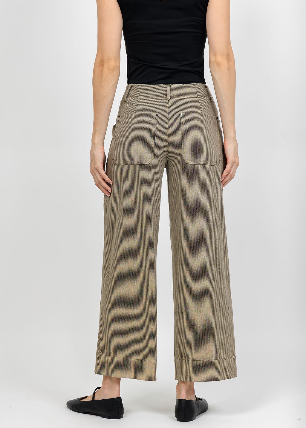 Lysse Clarke Wide Leg Denim - Everwood Sheen Line available at Barbara Katz