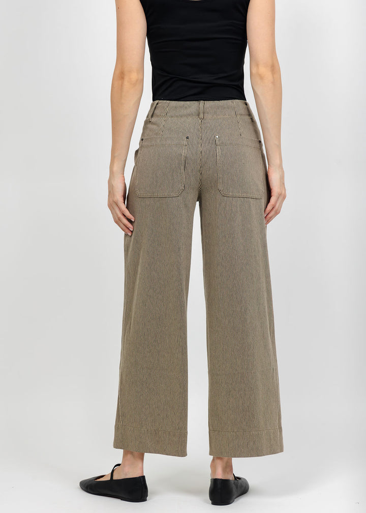 Lysse Clarke Wide Leg Denim - Everwood Sheen Line available at Barbara Katz