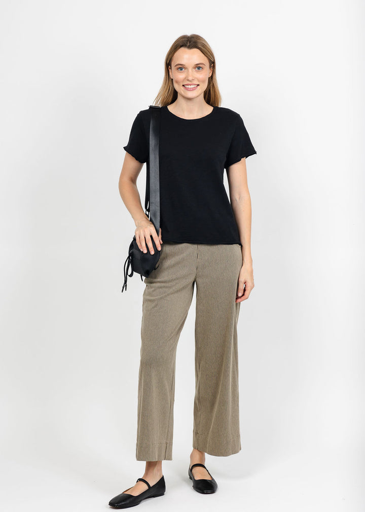 Lysse Clarke Wide Leg Denim - Everwood Sheen Line available at Barbara Katz