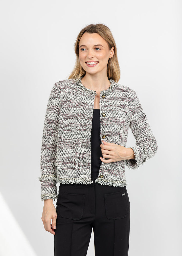 Lysse Cleo Tweed Jacket - Willow Weave available at Barbara Katz