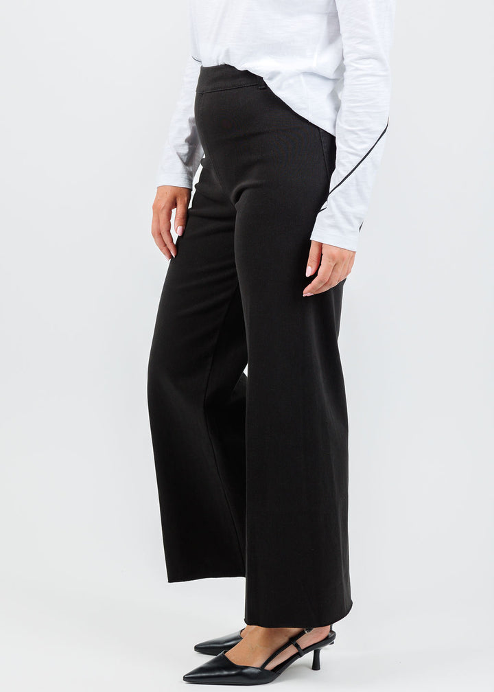 Lysse Erin High Waist Wide Leg Denim Pants - Black