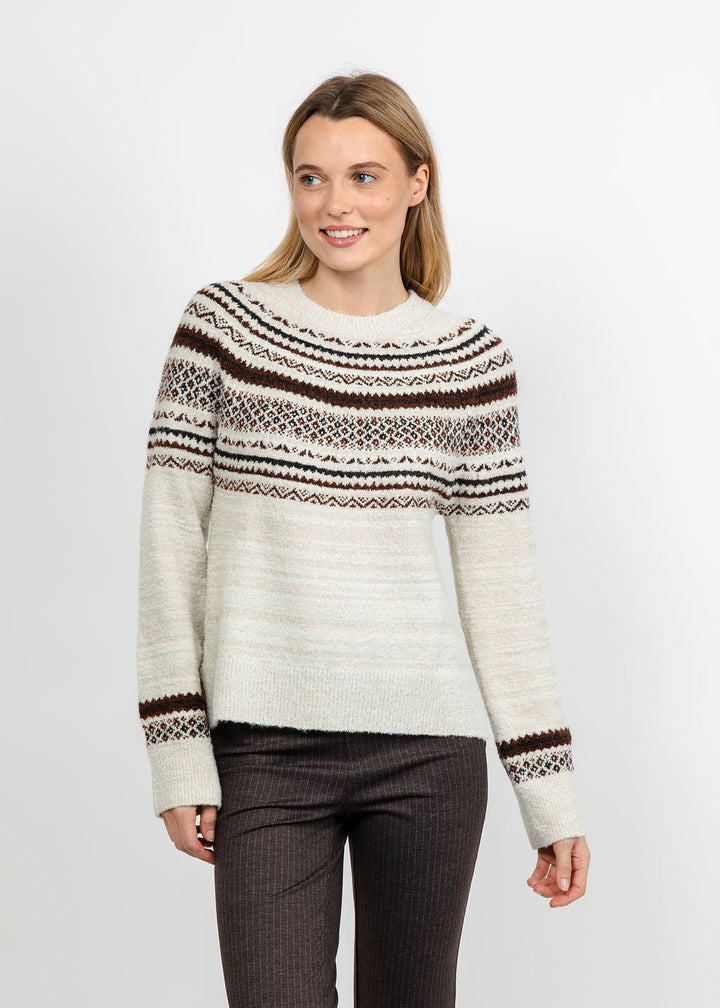 Lysse Harriet Fair Isle Sweater - Fair Isle Jacquard available at Barbara Katz