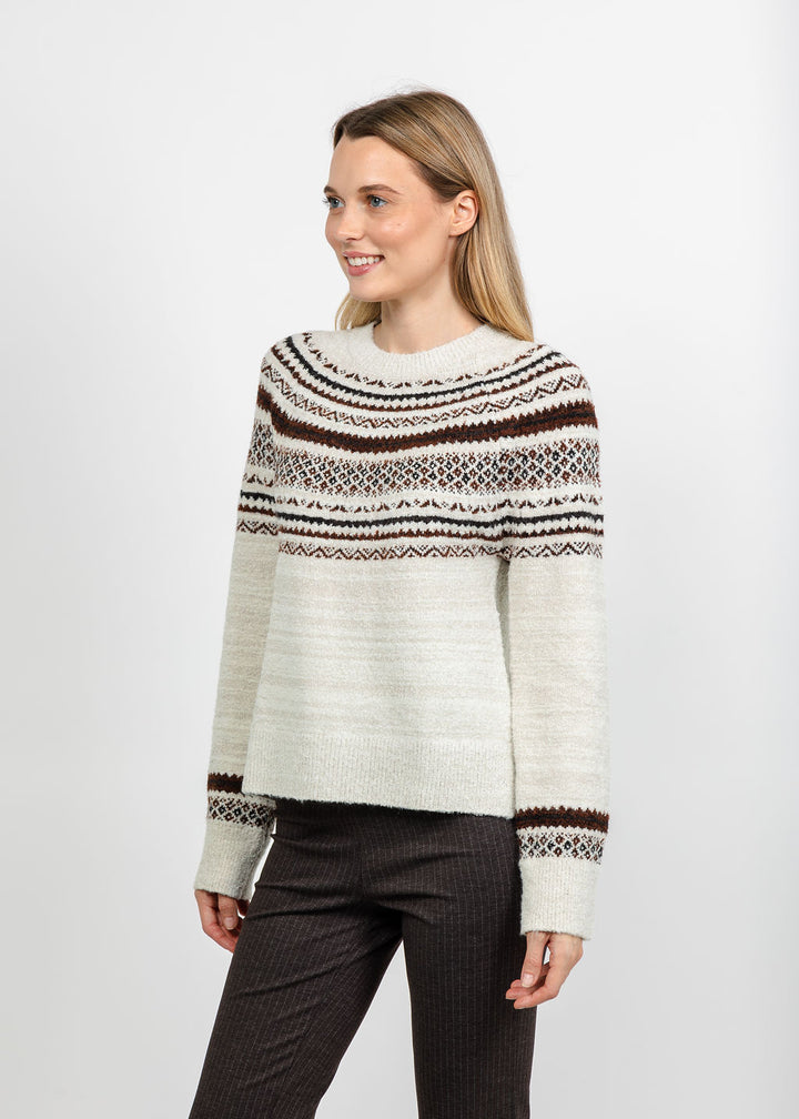 Lysse Harriet Fair Isle Sweater - Fair Isle Jacquard available at Barbara Katz