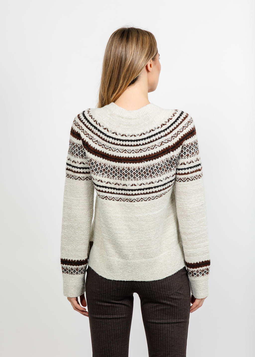 Lysse Harriet Fair Isle Sweater - Fair Isle Jacquard available at Barbara Katz