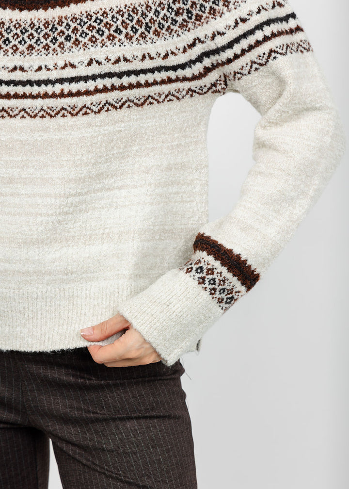 Lysse Harriet Fair Isle Sweater - Fair Isle Jacquard available at Barbara Katz