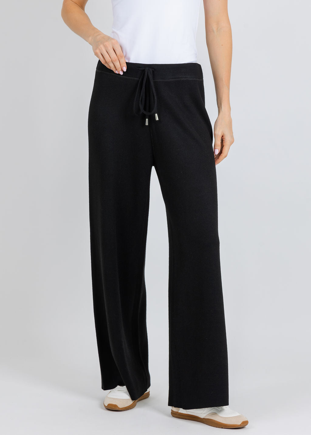Lysse Odessa Reversible Lounge Pants in Black/Pearl Grey available at Barbara Katz