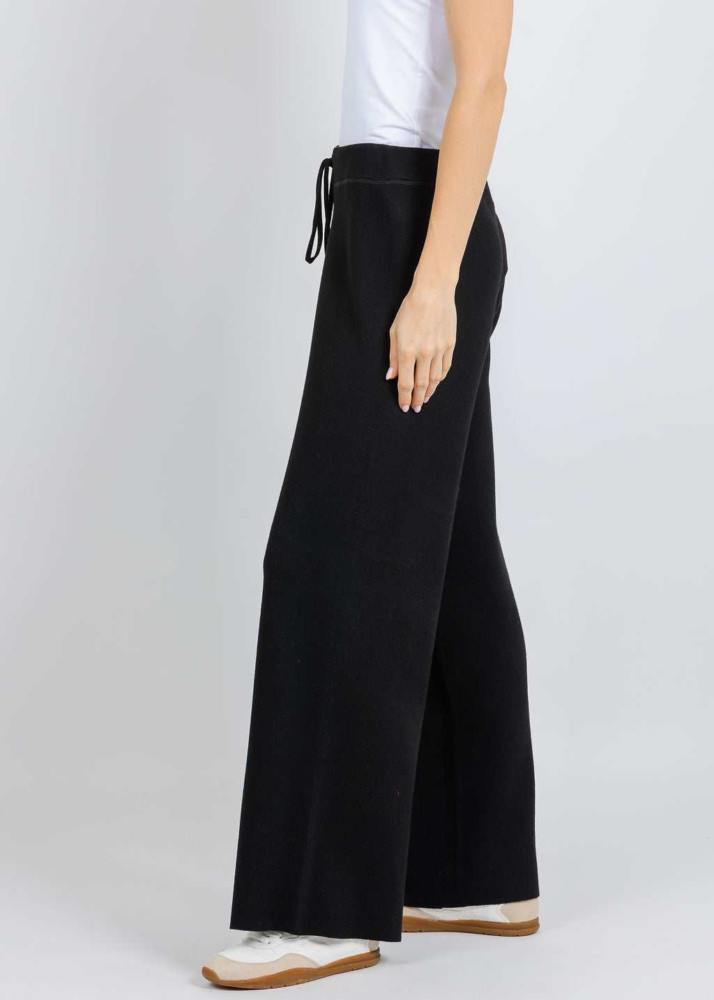 Lysse Odessa Reversible Lounge Pants in Black/Pearl Grey available at Barbara Katz
