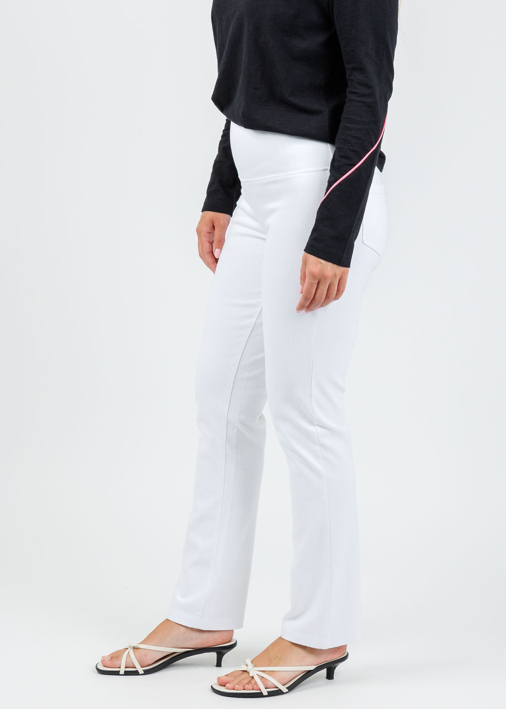 Lysse Spencer Straight Leg Denim - White