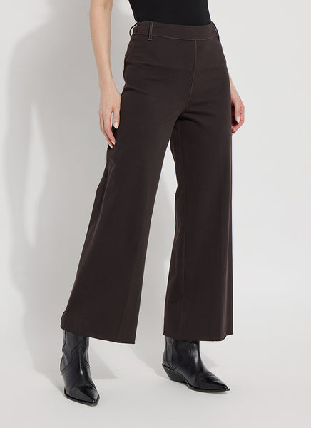 Lysse Erin High Waist Wide Leg Denim Pants - Double Espresso