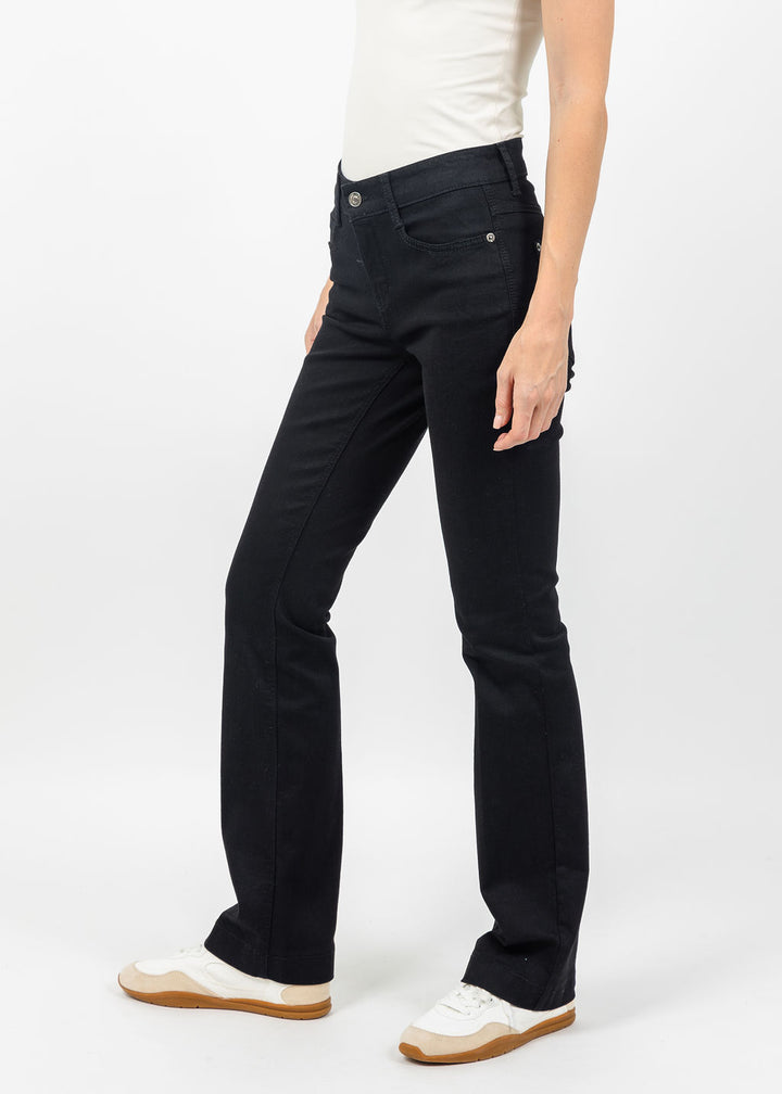 MAC Dream Boot Cut Jeans 32" in Black available at Barbara Katz